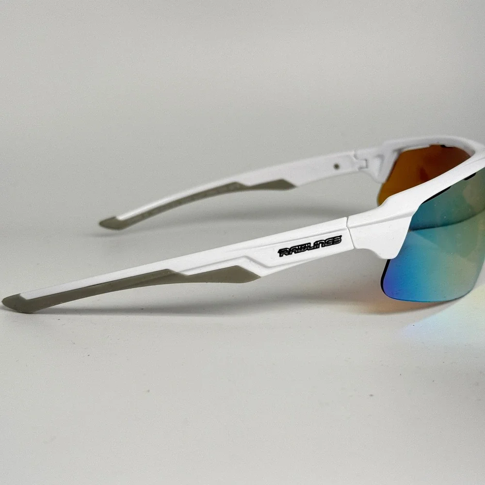 Rawlings SR1020 RY 2001 White Orange Mirror Sport Sunglasses‎ Baseball Mens